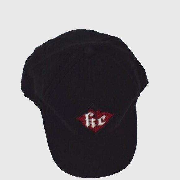 Kelly Clarkson Mens KC Ornate Logo Patch Black Baseball Cap Hat New L/XL - Picture 5 of 5